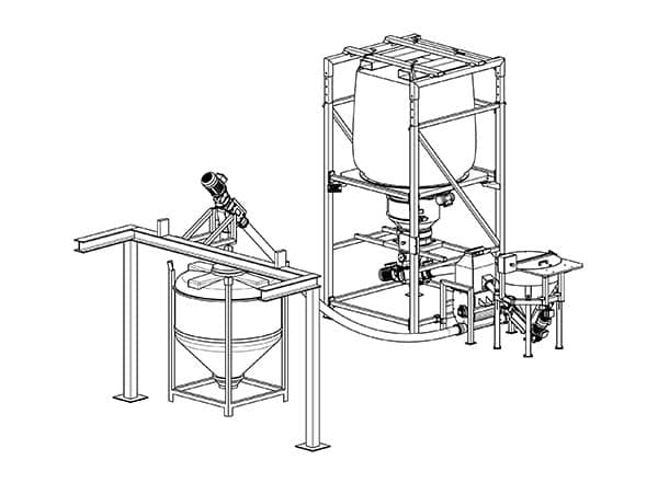 Unloading and mixing application drawing