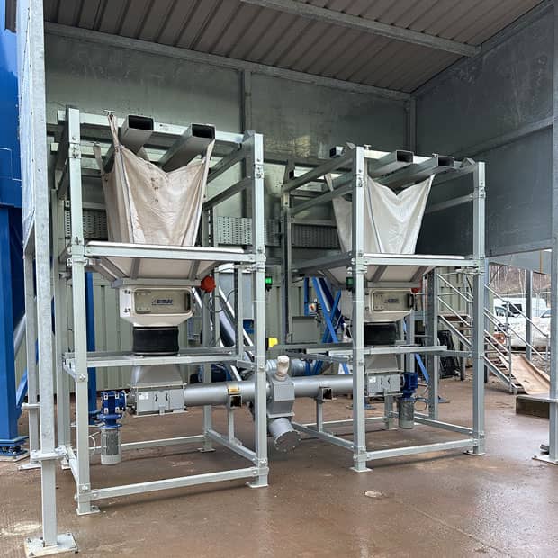 twin bulk bag unloader