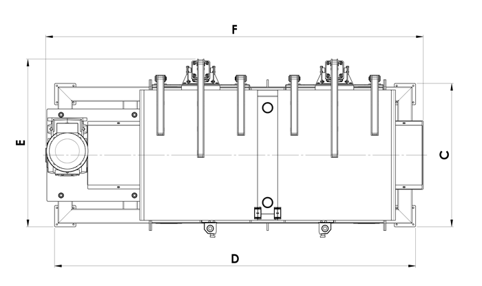 Ribbon mixer dimensions