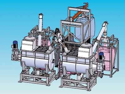 Powder handling system project drawing